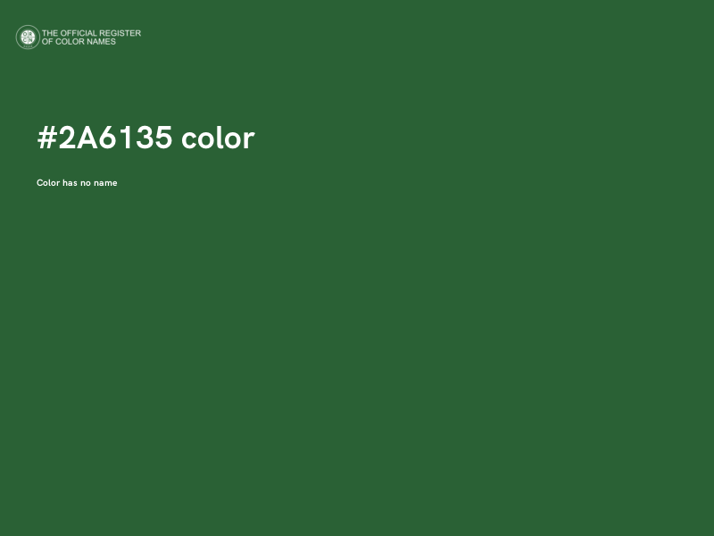 #2A6135 color image