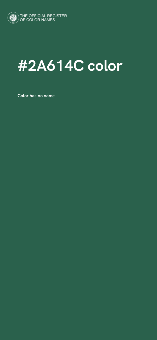 #2A614C color image