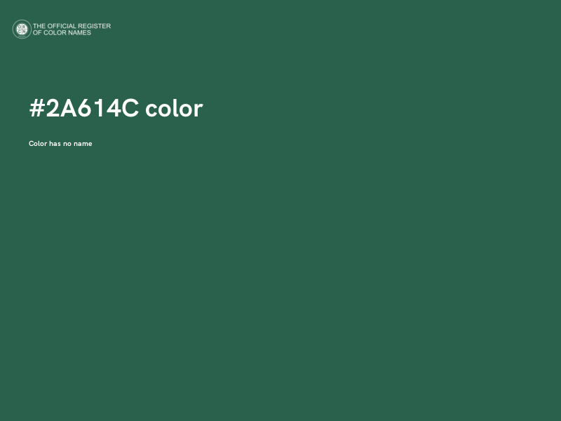 #2A614C color image