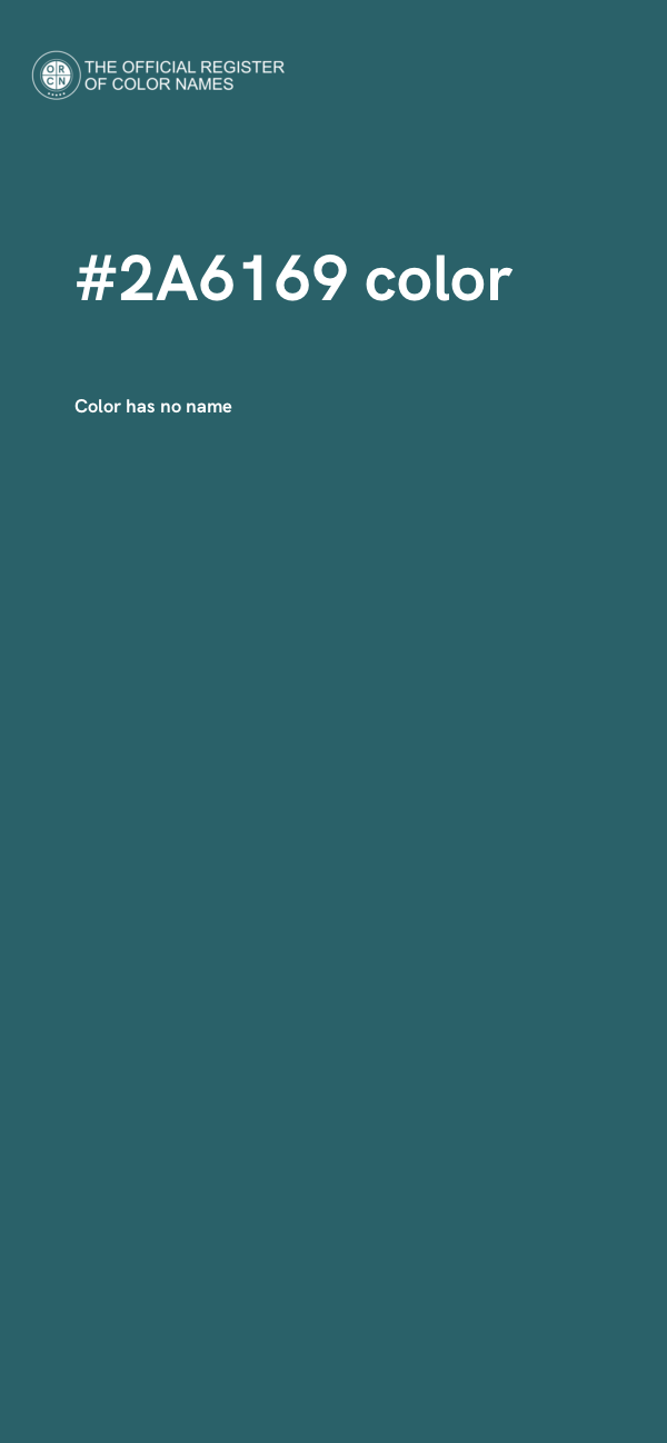 #2A6169 color image