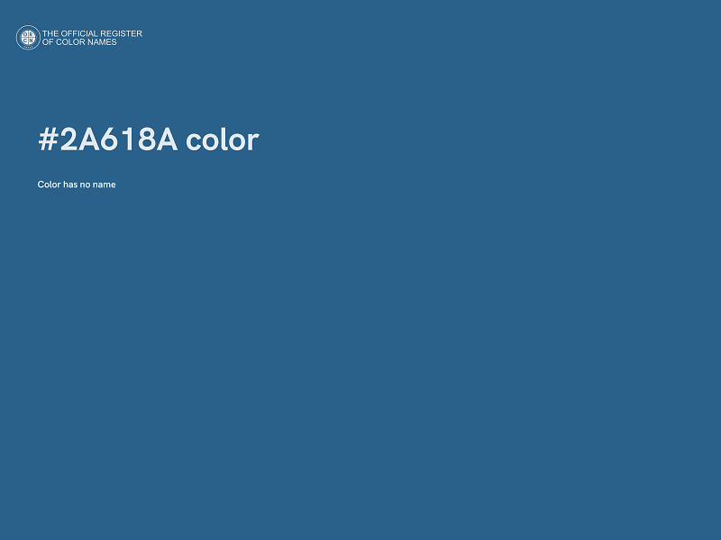 #2A618A color image