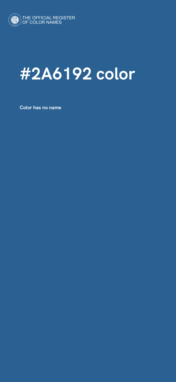 #2A6192 color image