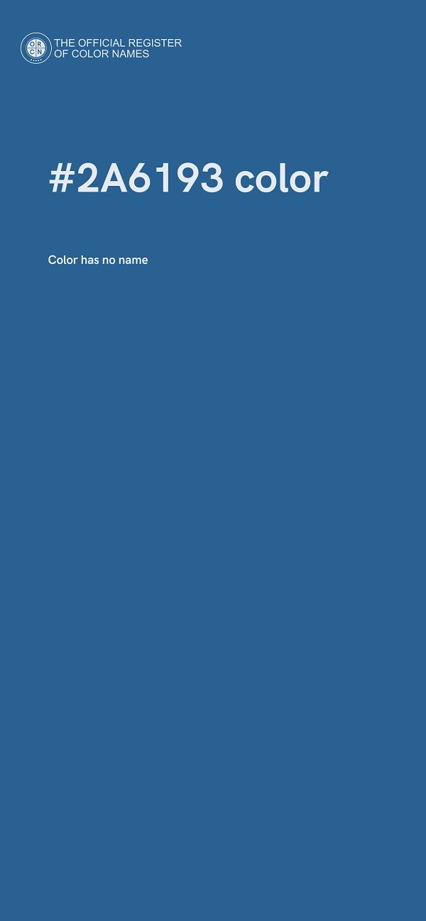 #2A6193 color image