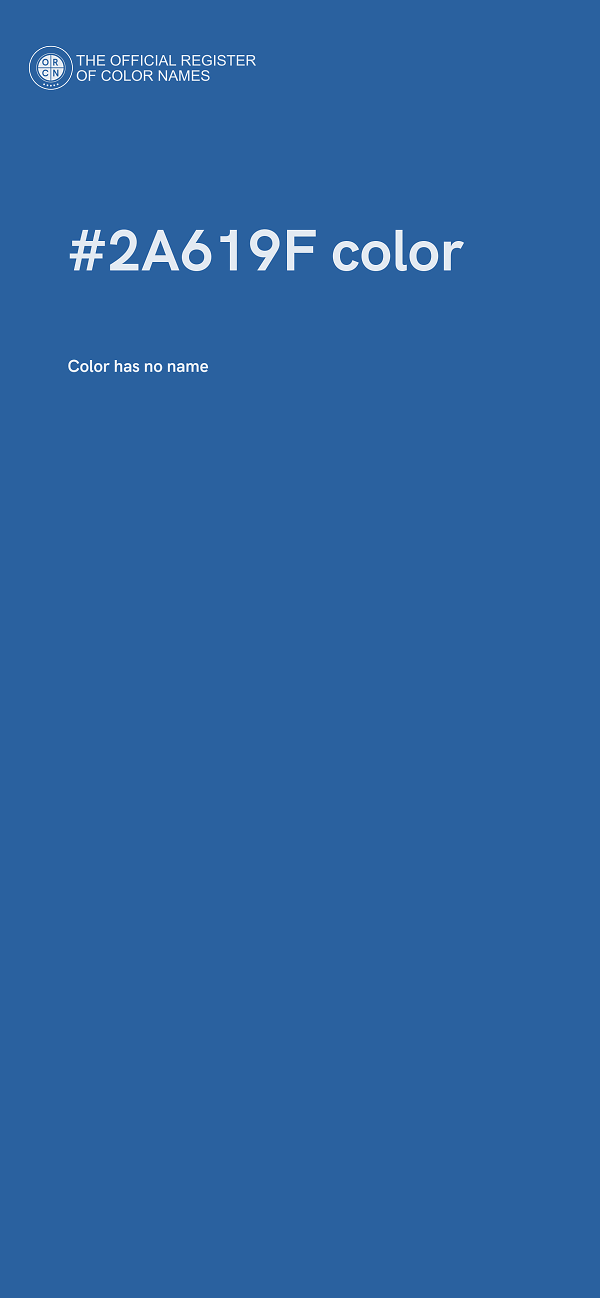 #2A619F color image