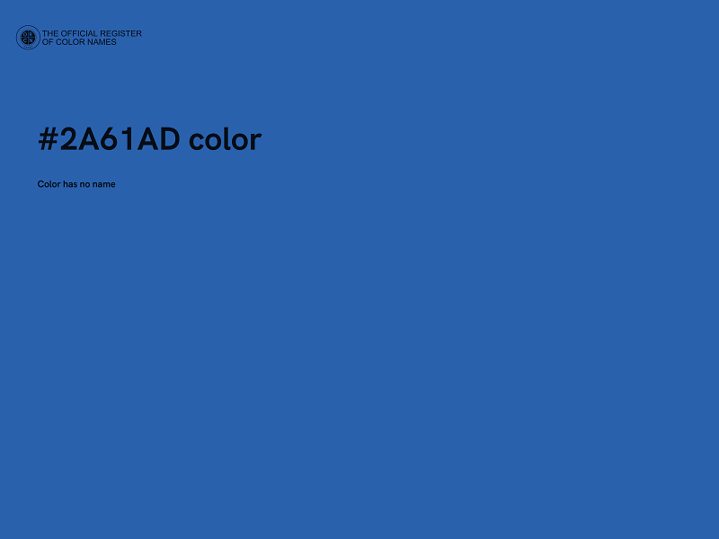 #2A61AD color image