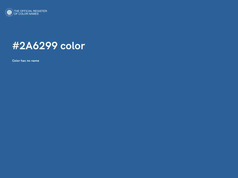 #2A6299 color image
