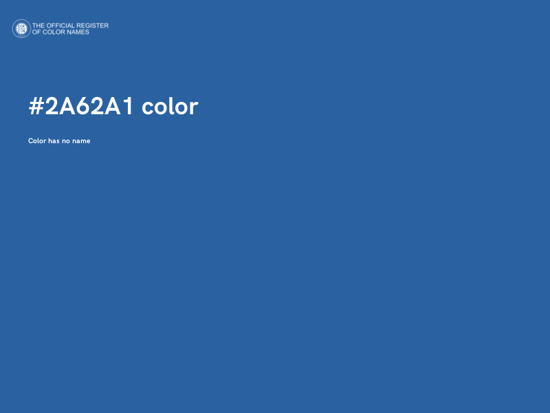 #2A62A1 color image