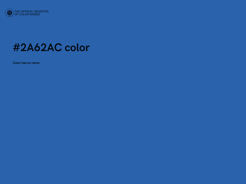 #2A62AC color image