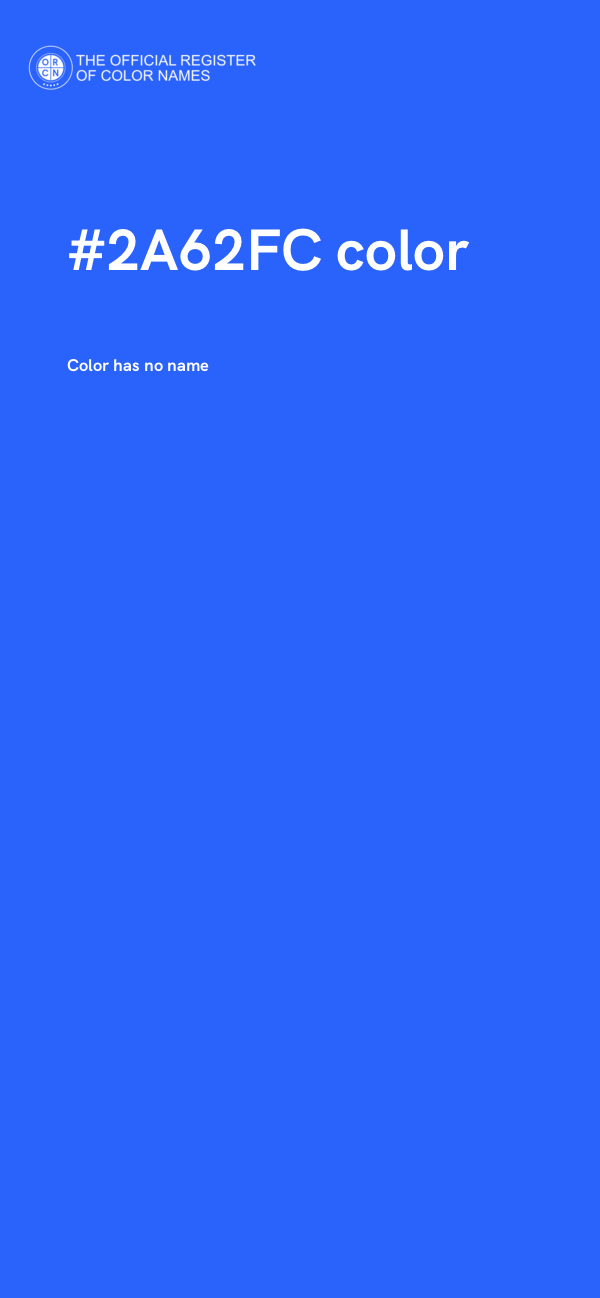 #2A62FC color image