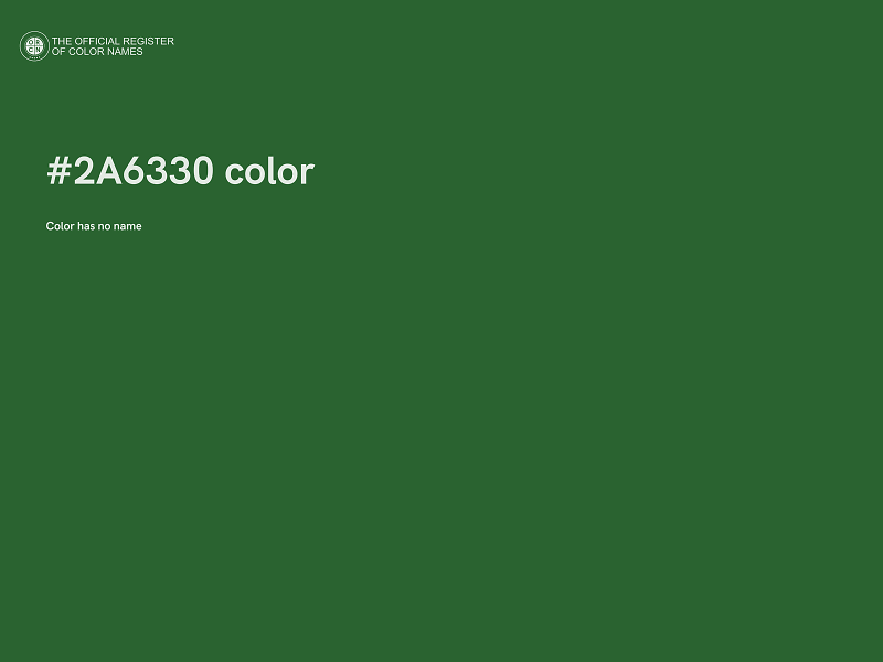 #2A6330 color image
