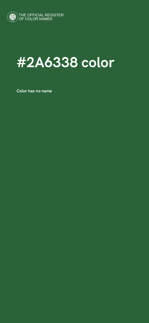 #2A6338 color image