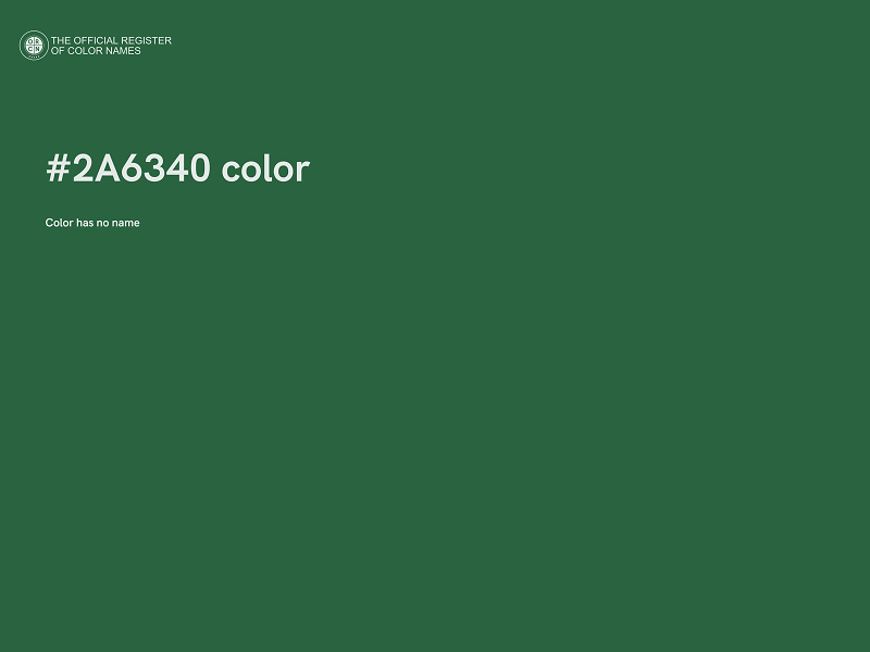 #2A6340 color image