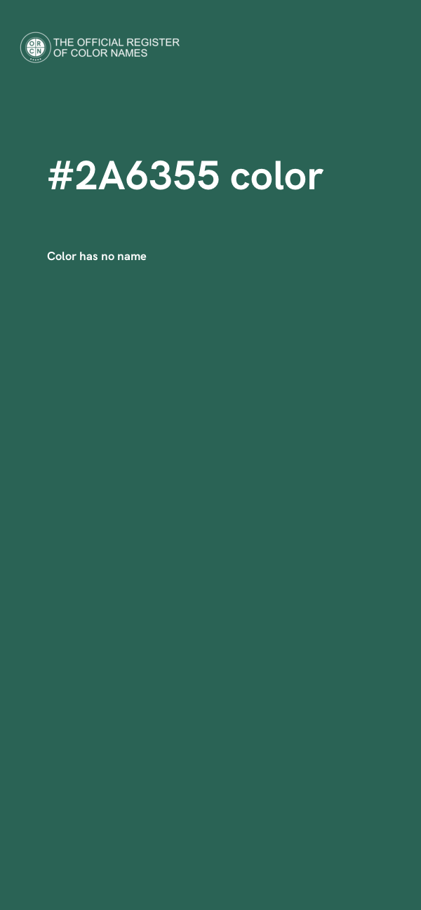 #2A6355 color image