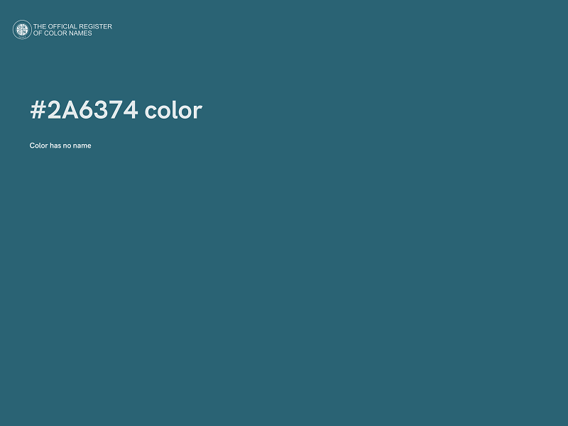 #2A6374 color image