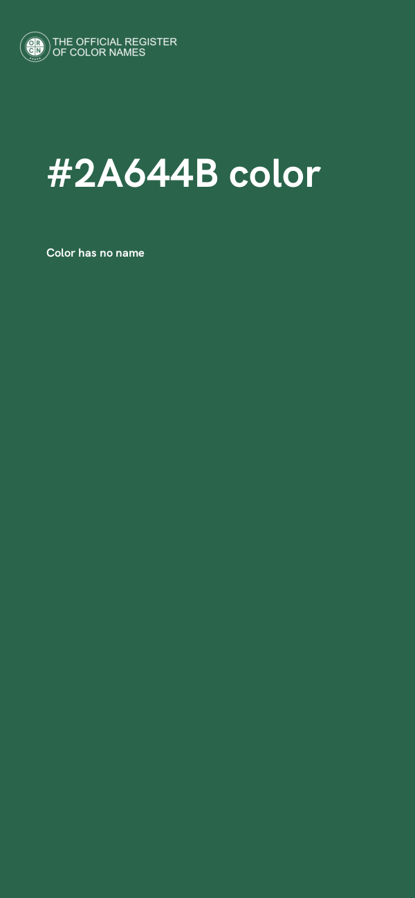 #2A644B color image