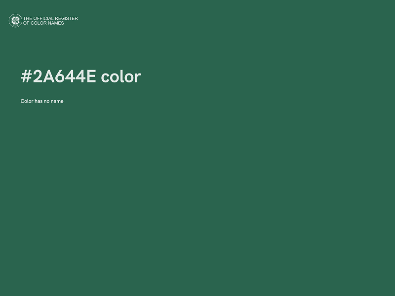 #2A644E color image