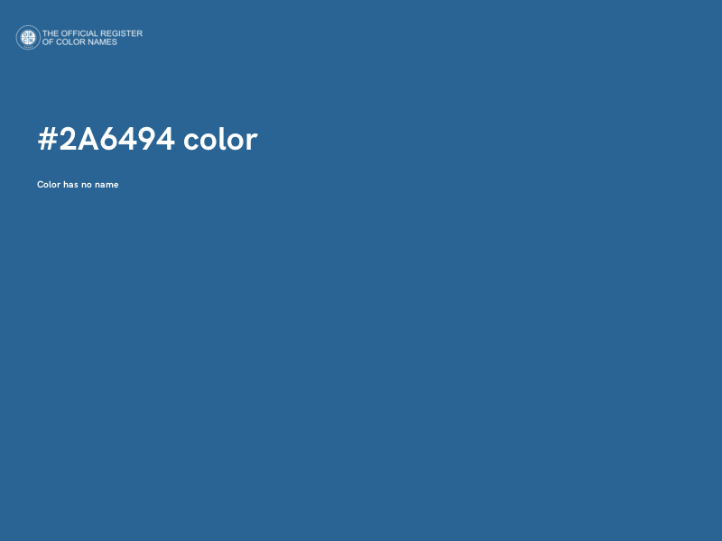 #2A6494 color image