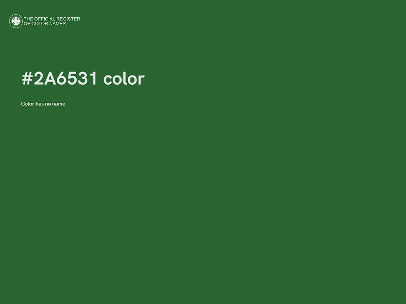 #2A6531 color image