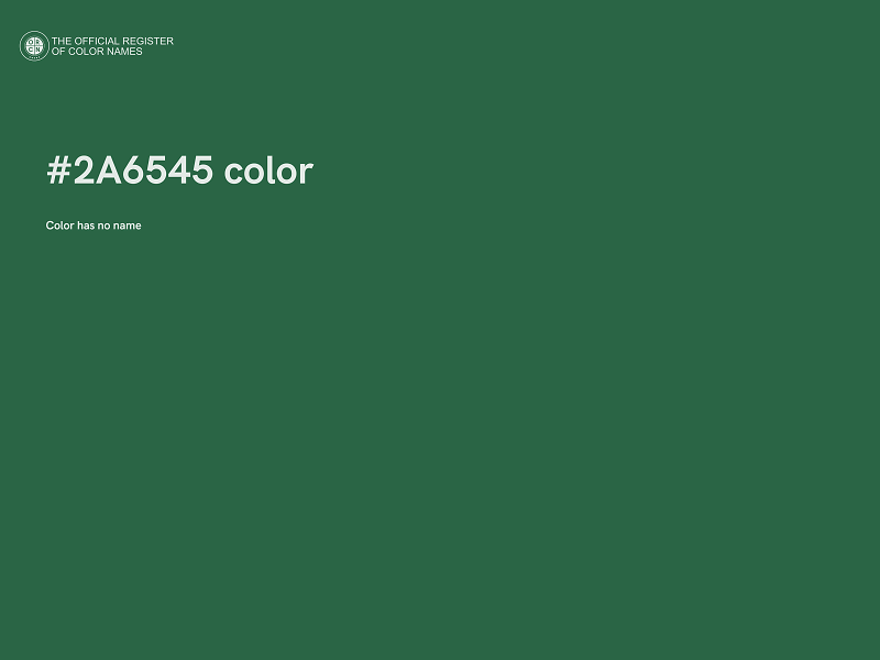 #2A6545 color image