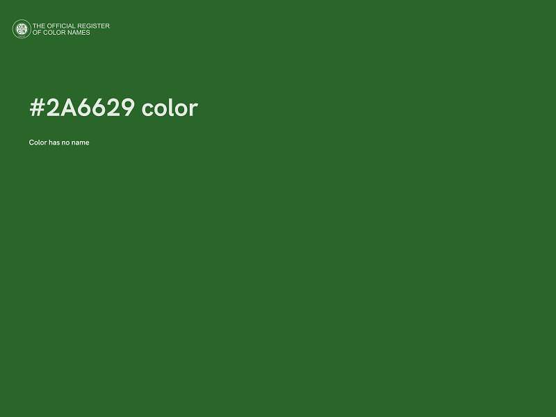 #2A6629 color image