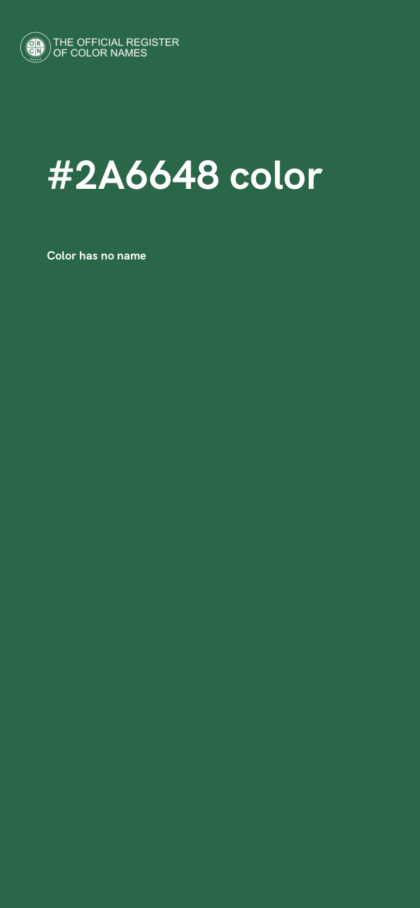#2A6648 color image