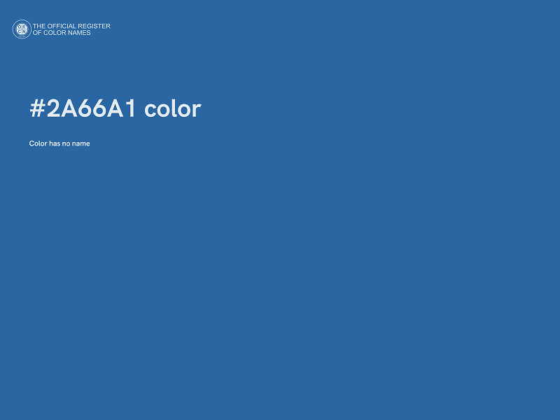 #2A66A1 color image