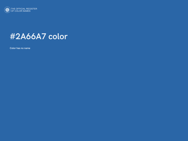 #2A66A7 color image