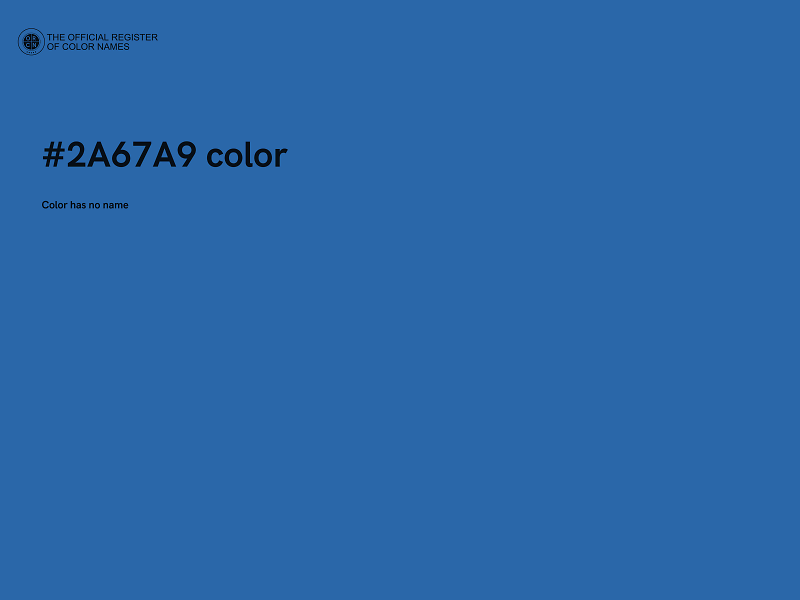 #2A67A9 color image