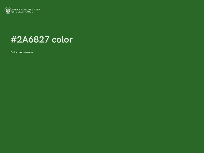 #2A6827 color image