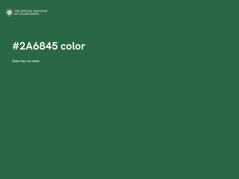 #2A6845 color image
