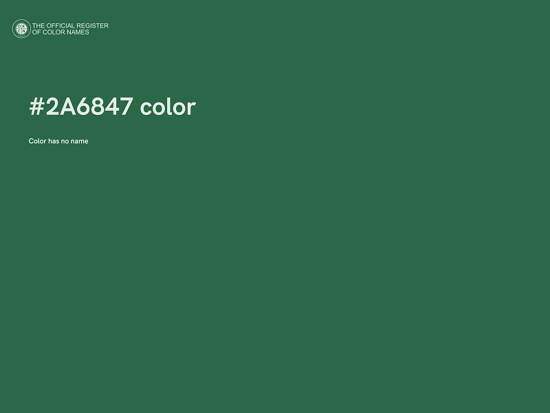#2A6847 color image