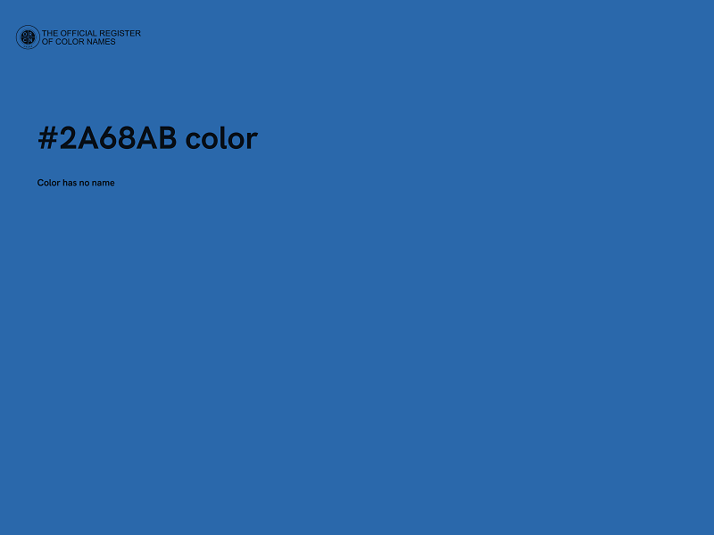 #2A68AB color image