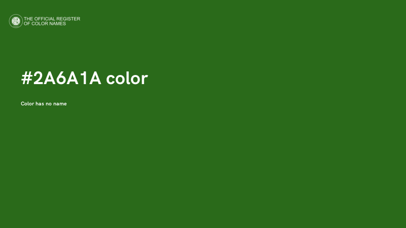 #2A6A1A color image