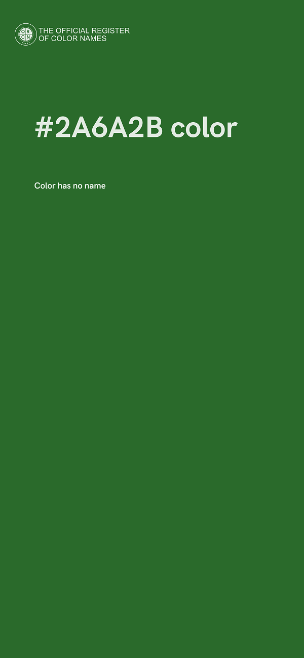 #2A6A2B color image