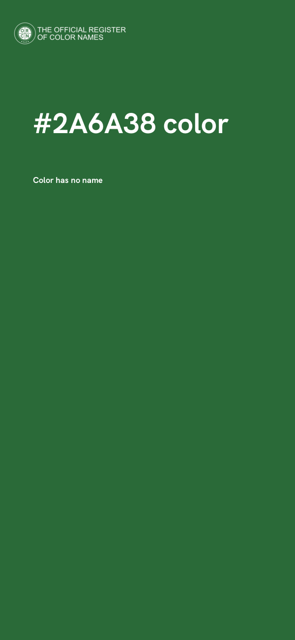 #2A6A38 color image