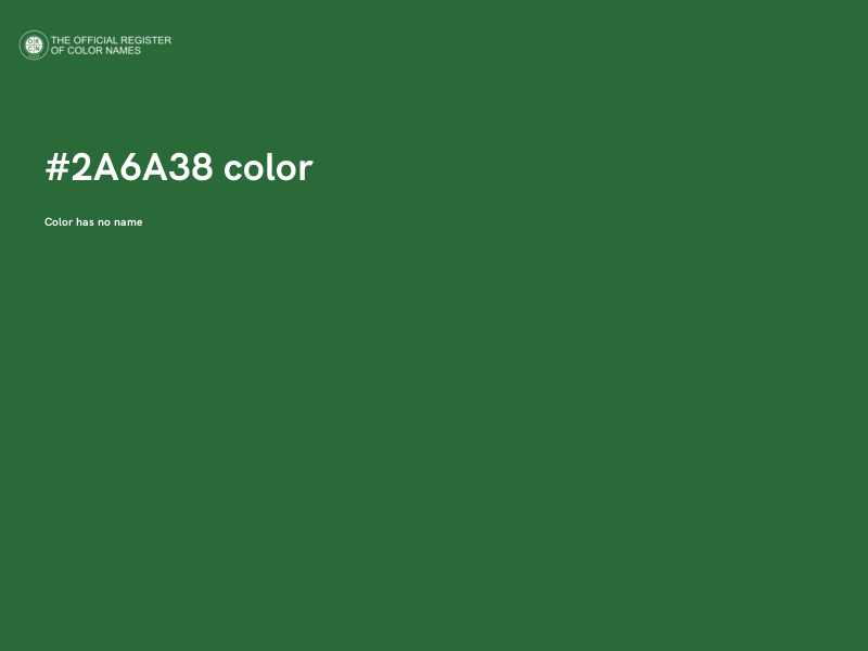 #2A6A38 color image