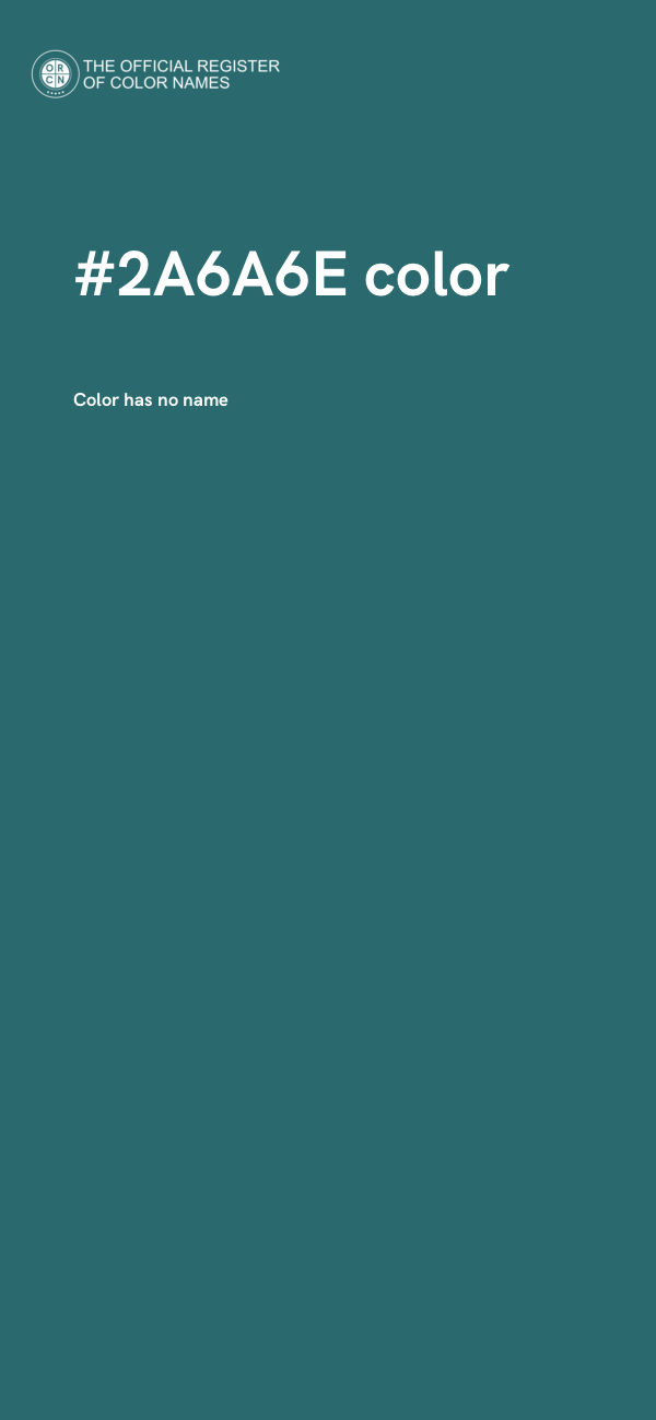 #2A6A6E color image