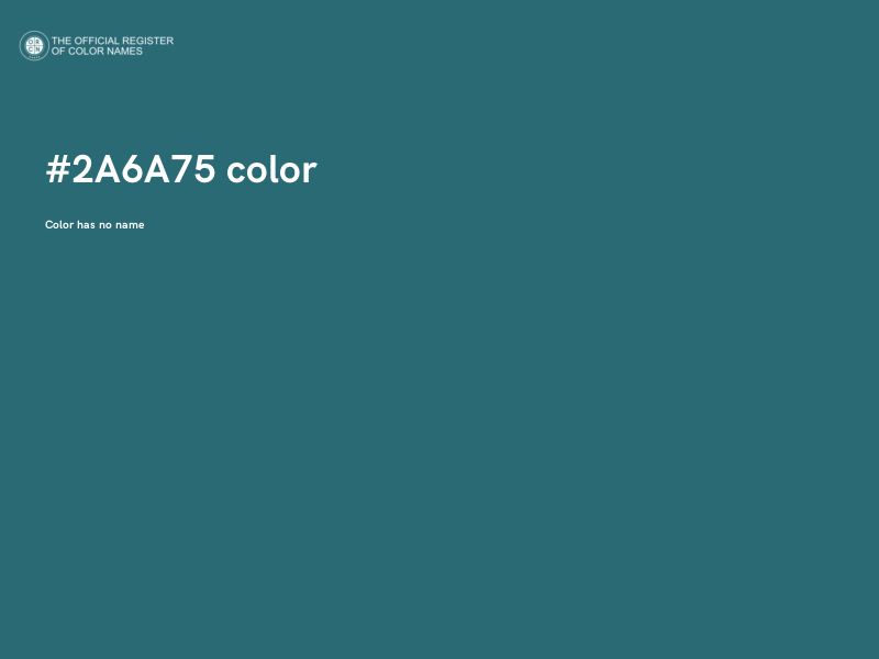 #2A6A75 color image