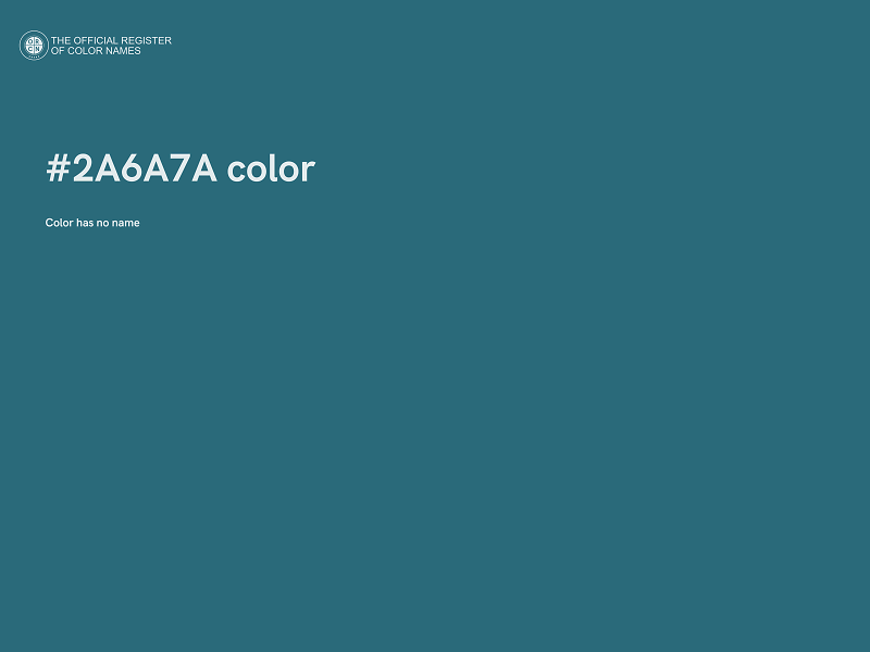 #2A6A7A color image