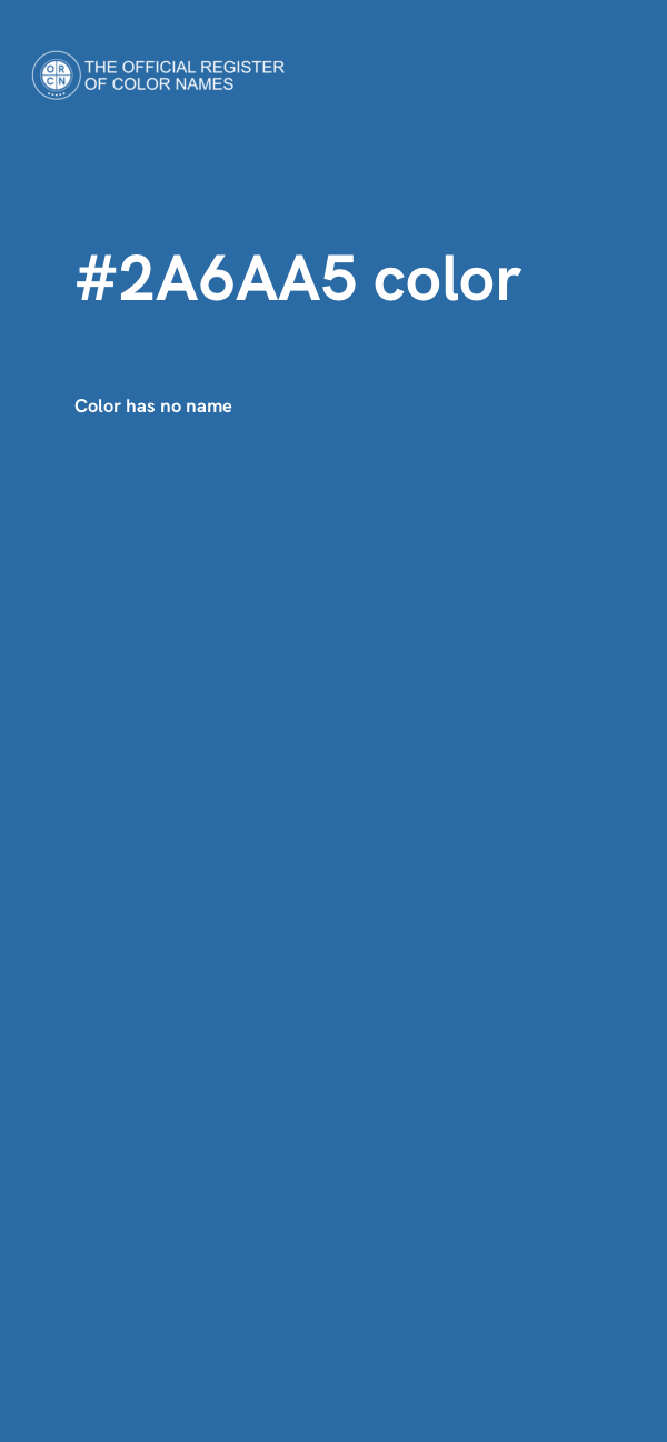 #2A6AA5 color image