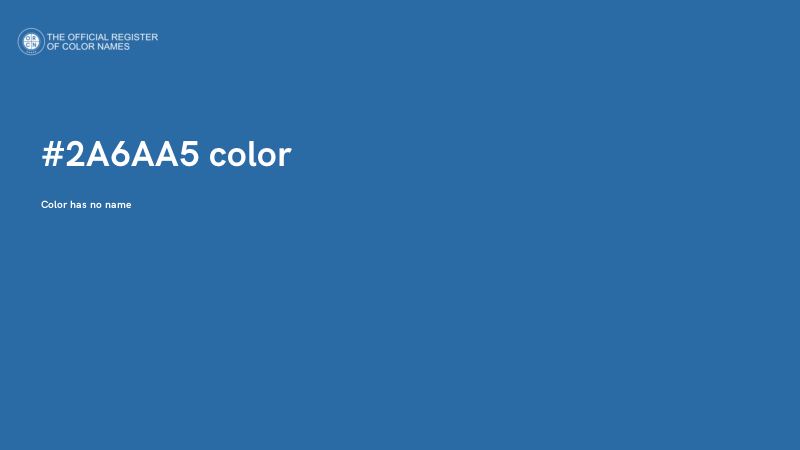 #2A6AA5 color image