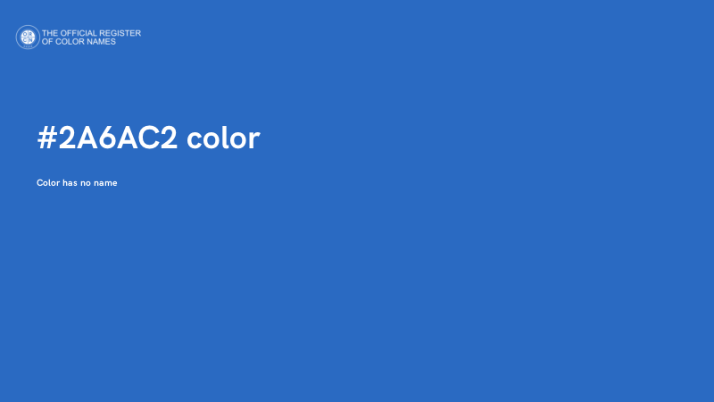 #2A6AC2 color image