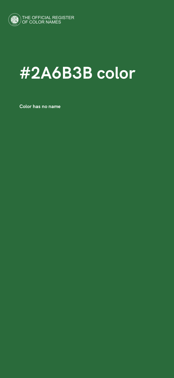 #2A6B3B color image