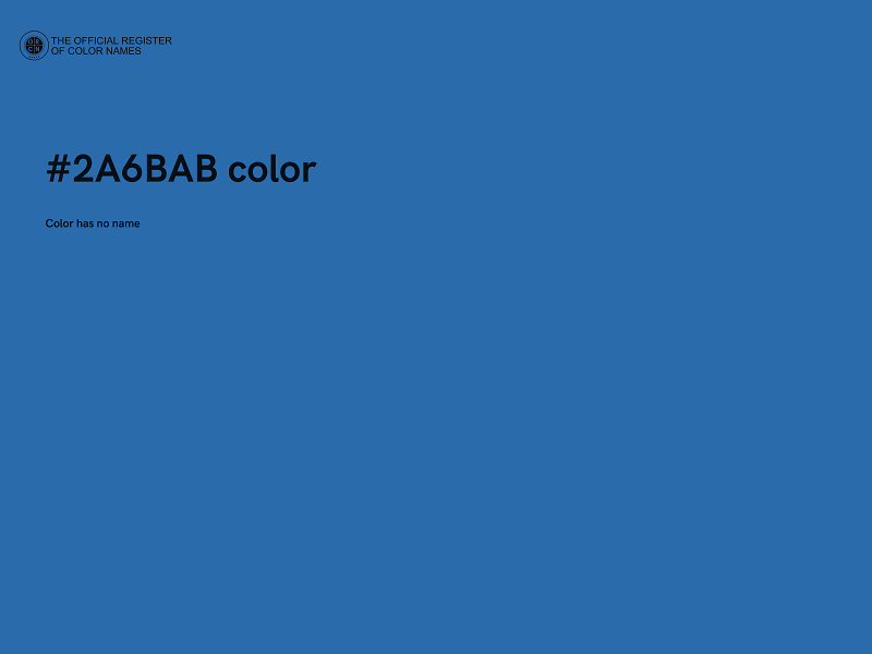 #2A6BAB color image