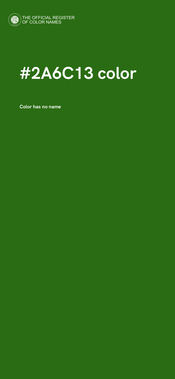 #2A6C13 color image