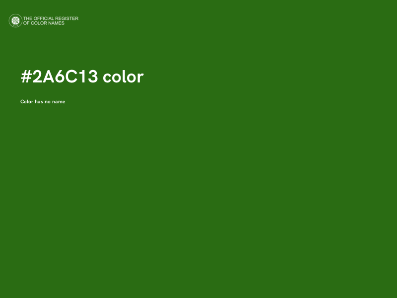 #2A6C13 color image