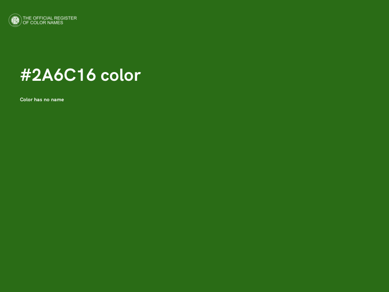 #2A6C16 color image