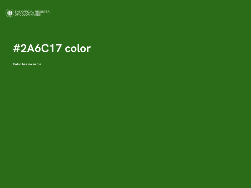 #2A6C17 color image