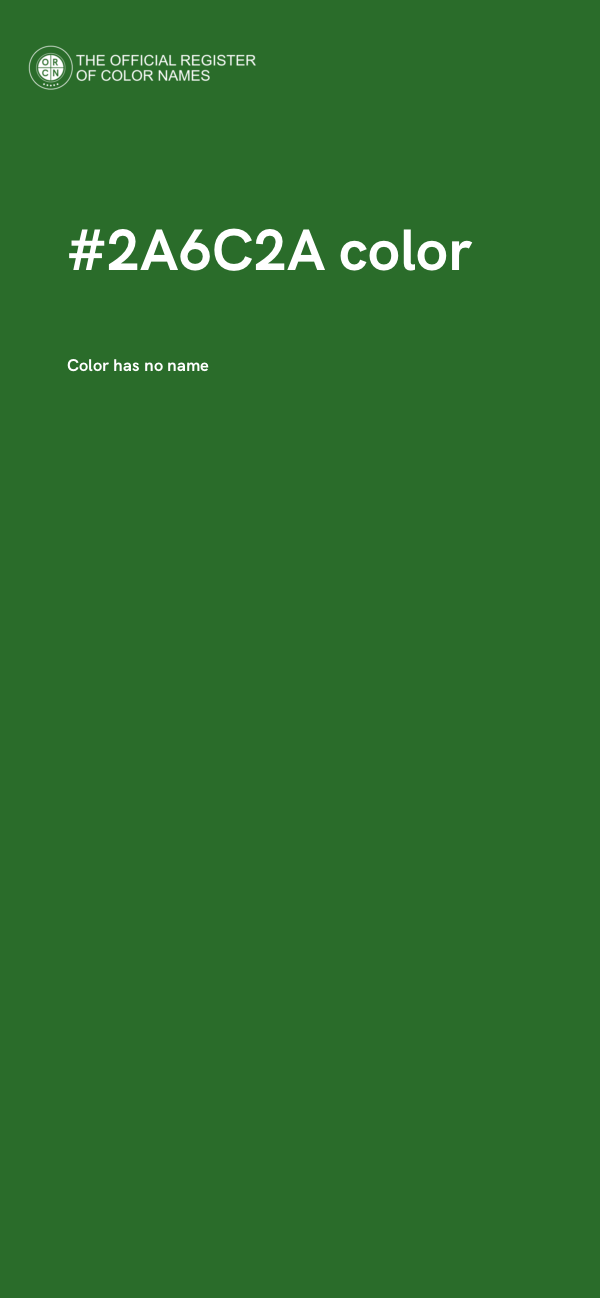 #2A6C2A color image
