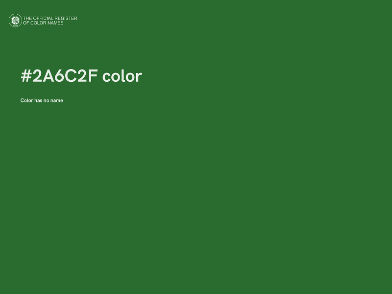 #2A6C2F color image